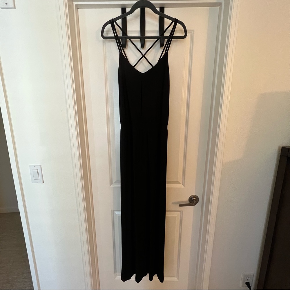 Tart Strappy Maxi Black Dress